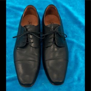 Mens Florsheim Black Leather Dress Shoes sz 11.5 D